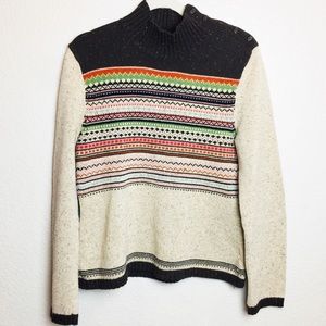 Harold’s mock turtleneck striped sweater